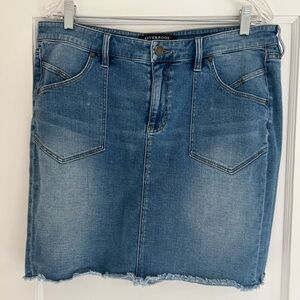 Liverpool Denim Mini Skirt 14/32